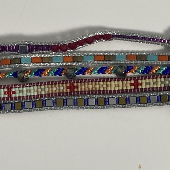 Noonday Collection Bracelet Hippy Boho Multicolor Beading Handcrafted Guatemala - Picture 4 of 15